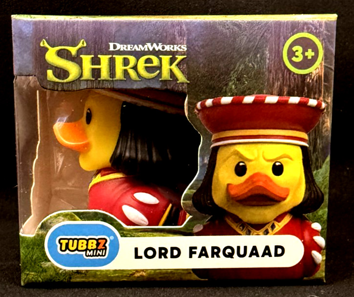 Mini Tubbz – Lord Farquaad – Shrek – Dream Works – Rubber Duck – Approx 2&Prime; High