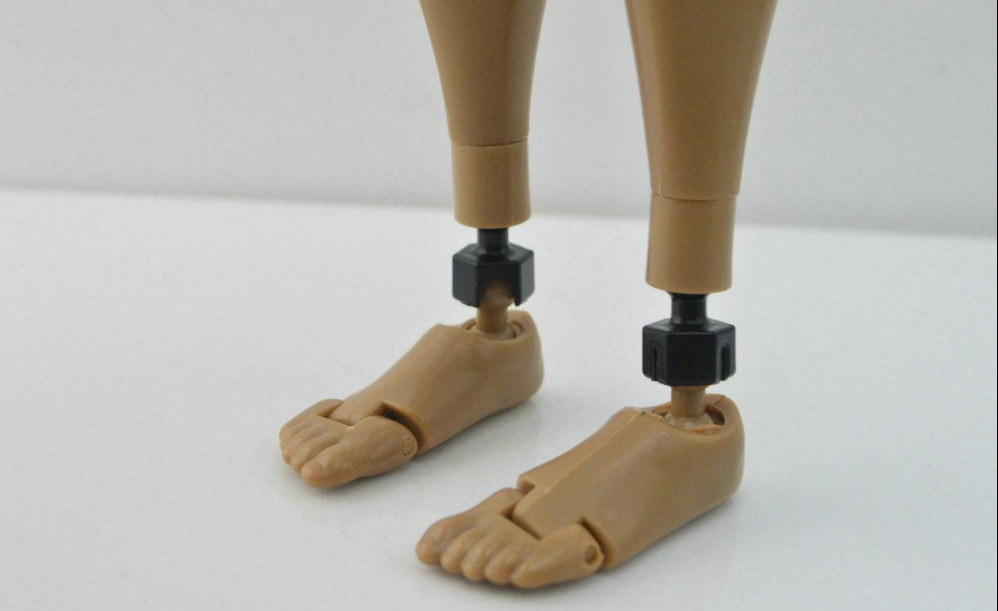1/2 Normal &lsquo;n Extra Long Foot Leg Peg Joint Adapter Set For 12&Prime; Hot Toys Phicen