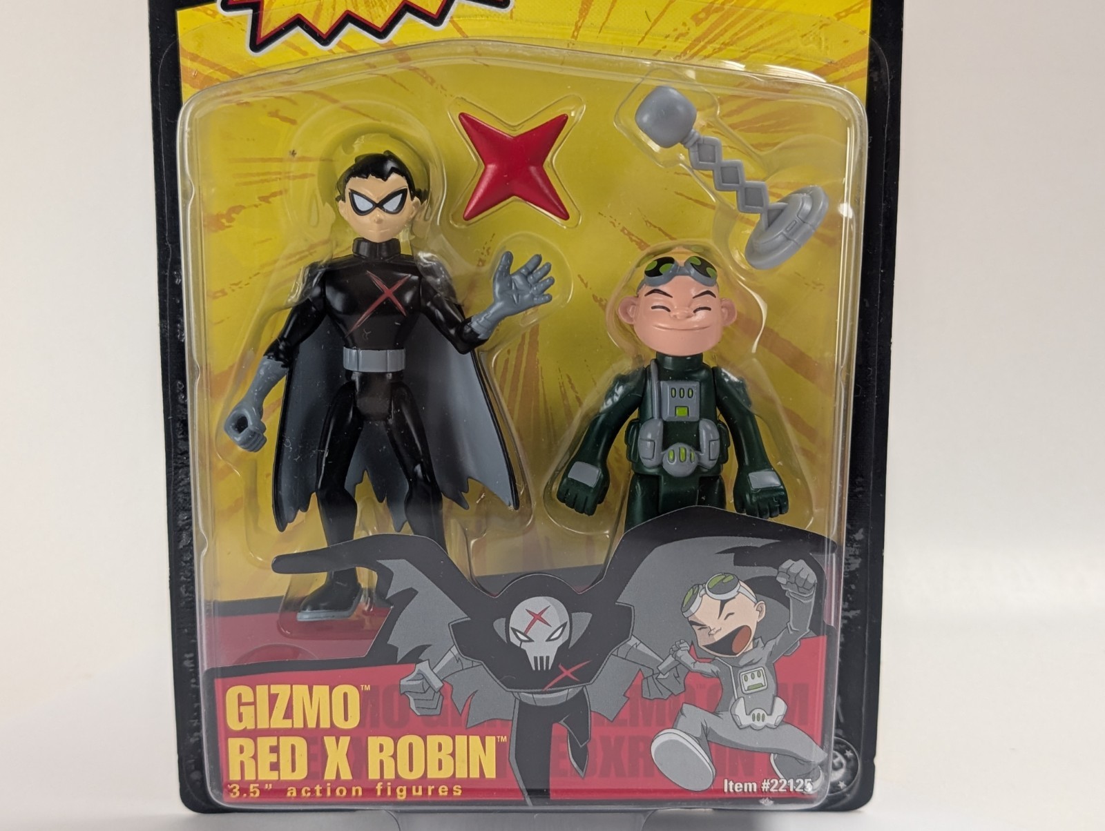 Teen Titans Go Gizmo Red X Robin 3.5&Prime; Action Figures Poseable Brand New Sealed