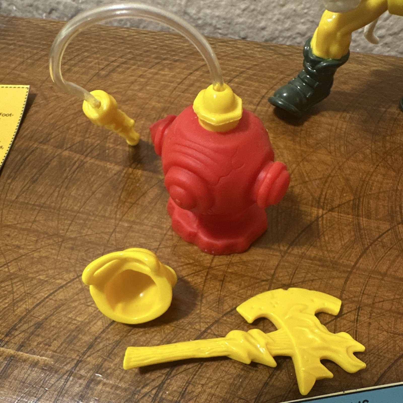 Clean Complete Hot Spot TMNT Action Figure w/ Axe, Fire Hydrant & Hose