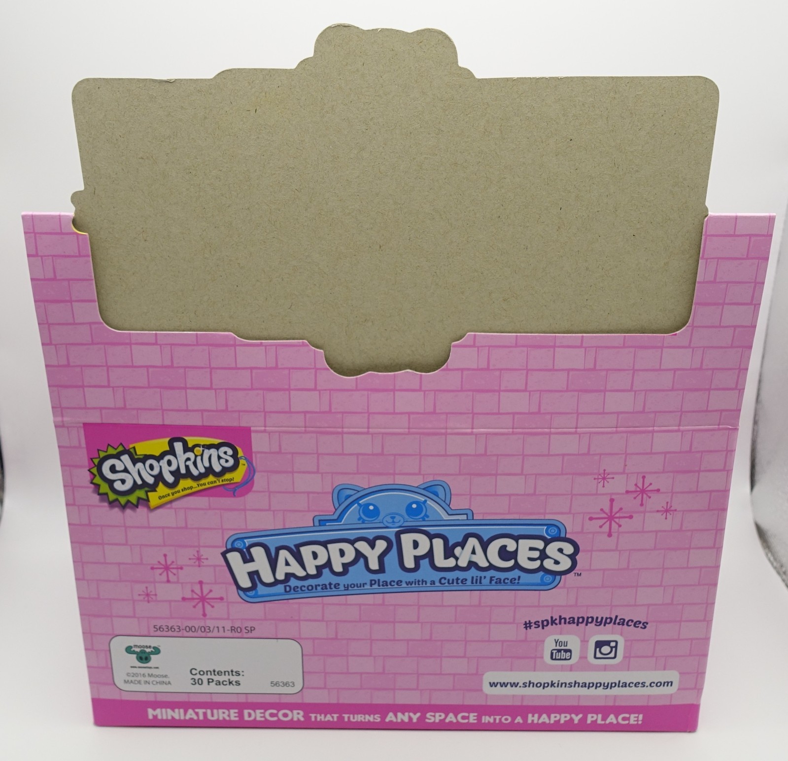 RARE Shopkins Happy Places Retail Display Stand Complete w/ 30 Unopened Packs