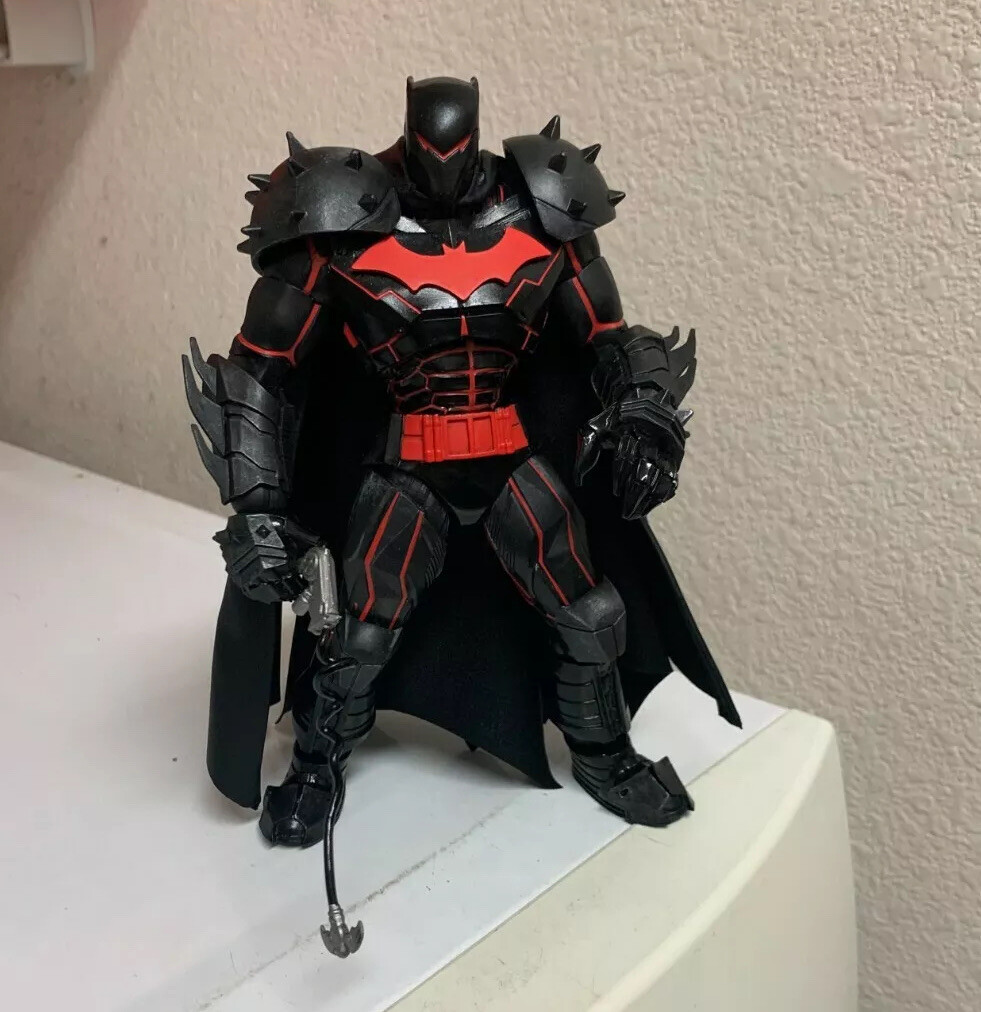 Custom Batman HellBat Mcfarlane Cloth CAPE ONLY 1:12 Dc Collectibles NOT FIGURE