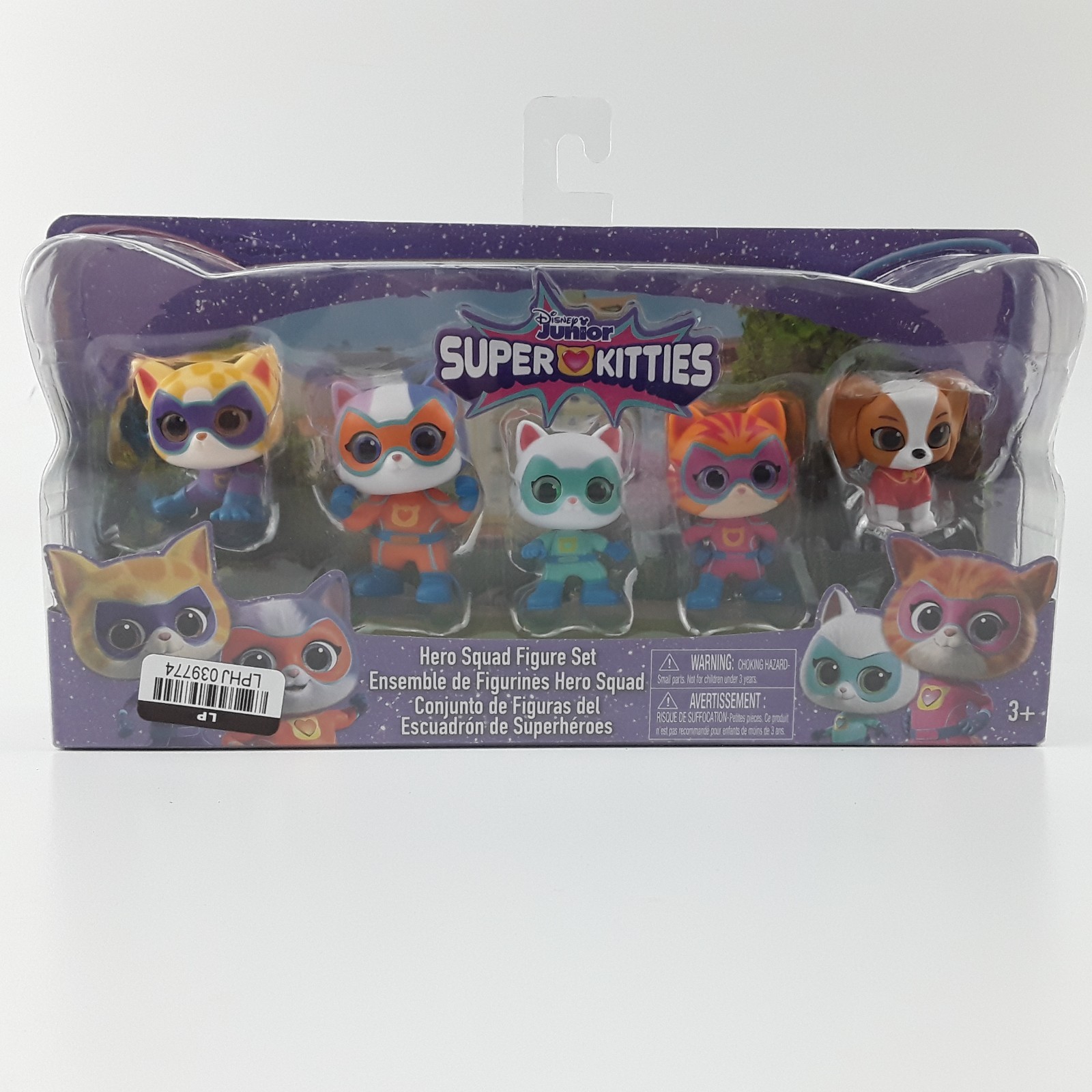 Disney Junior Super Kitties Hero Squad 5-Piece Action Figure Set Toy 67001