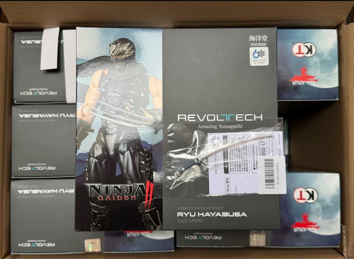 Kaiyodo Revoltech Amazing Yamaguchi NINJA GAIDEN 2 Ryu Hayabusa With Bonus Part~
