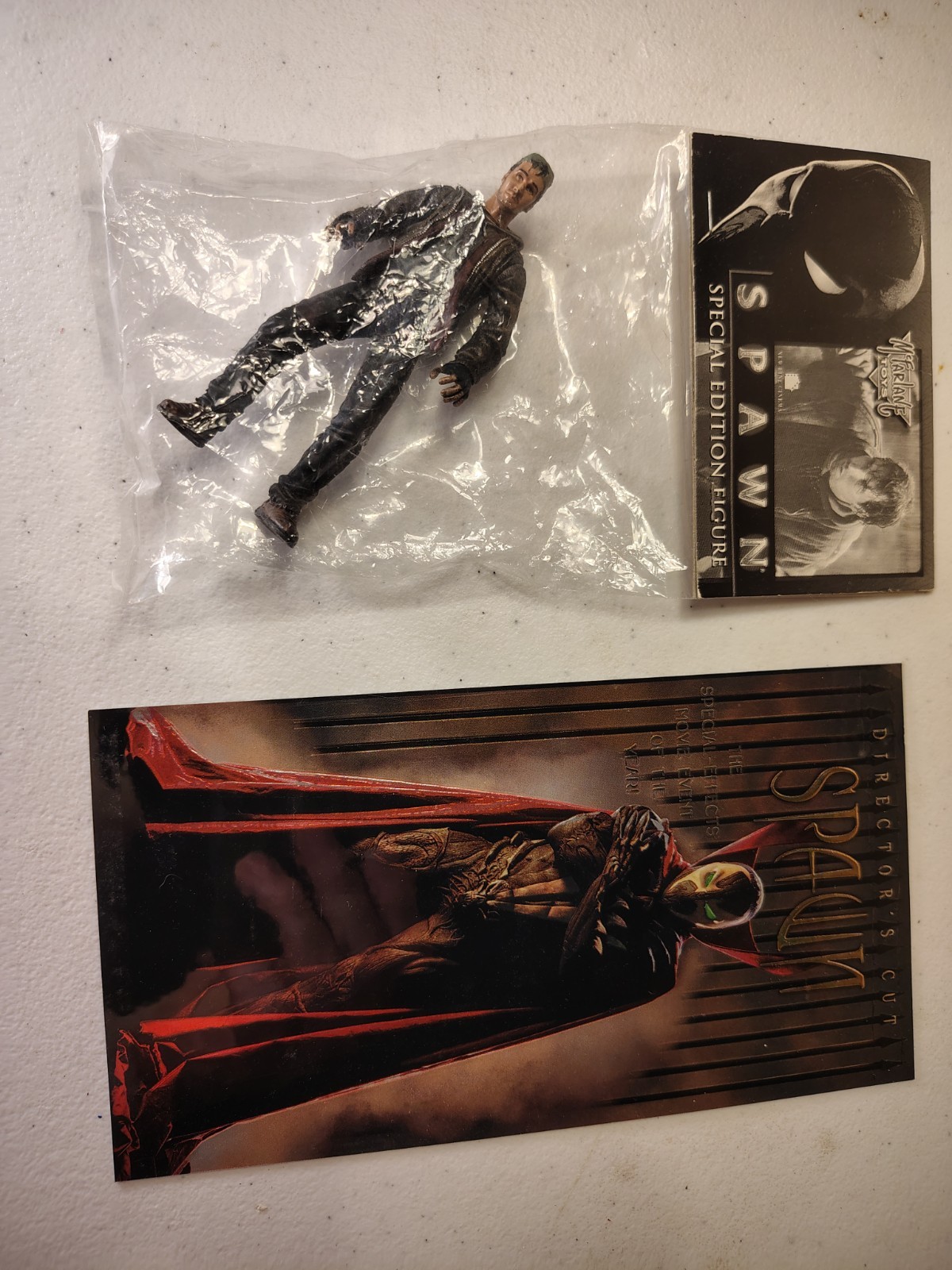 Todd McFarlane Spawn Special Edition Figure Todd The Bum NOS and promo Card