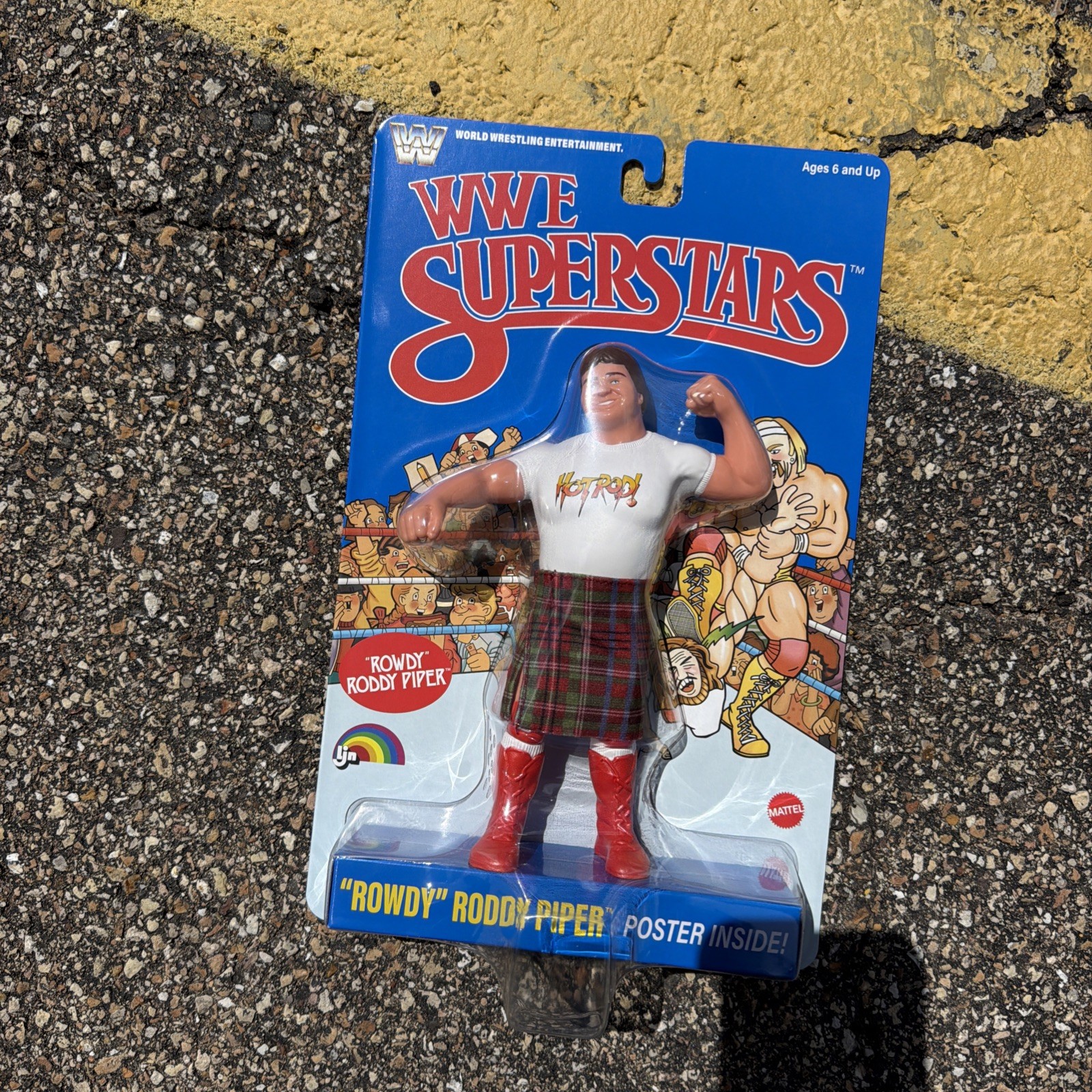 Wwe Mattel Superstars LJN Series 3 Rowdy Roddy Piper -in Hand Ready To Ship-
