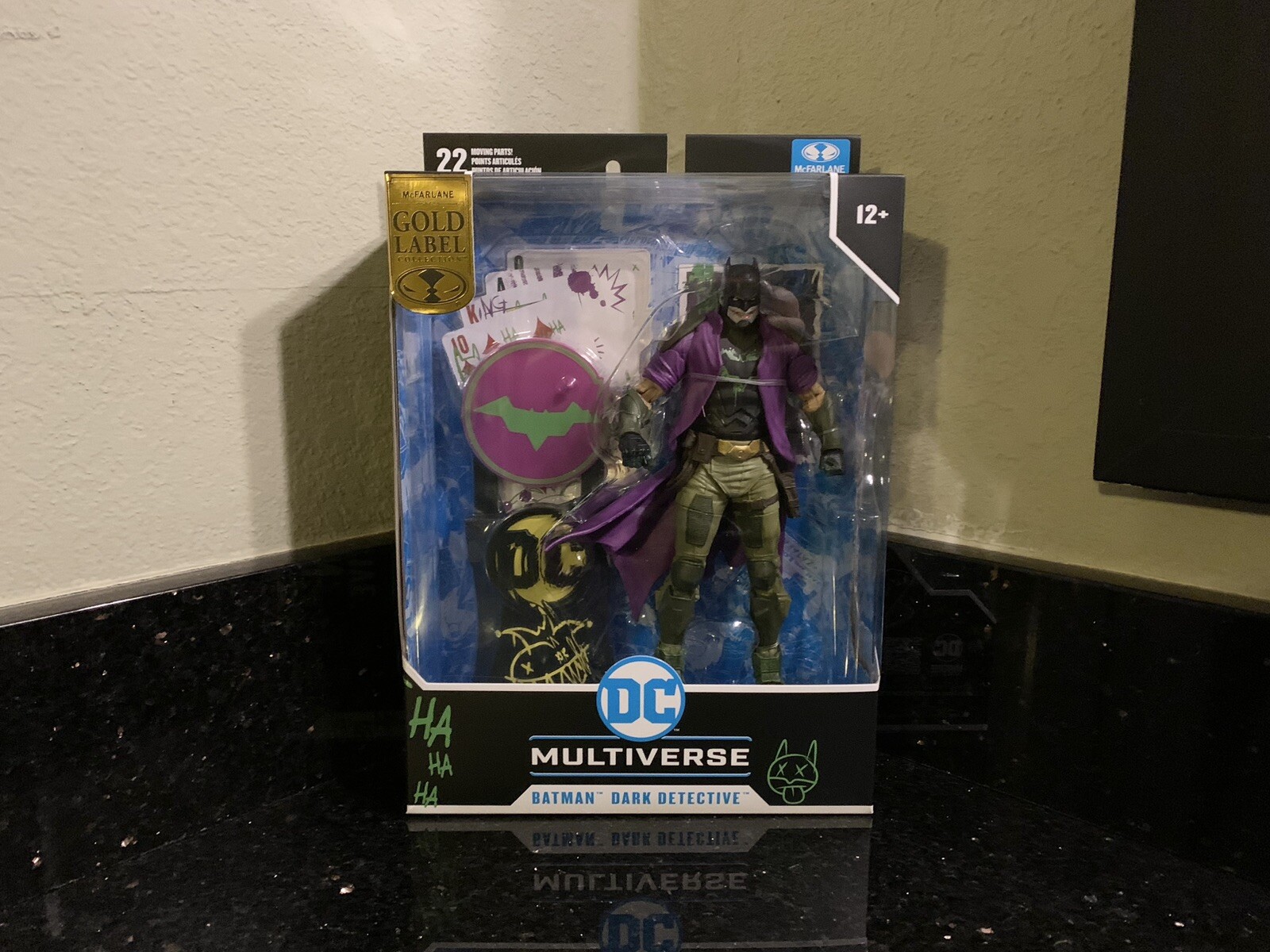 McFarlane DC Multiverse Batman Dark Detective Jokerized Gold Label Brand New