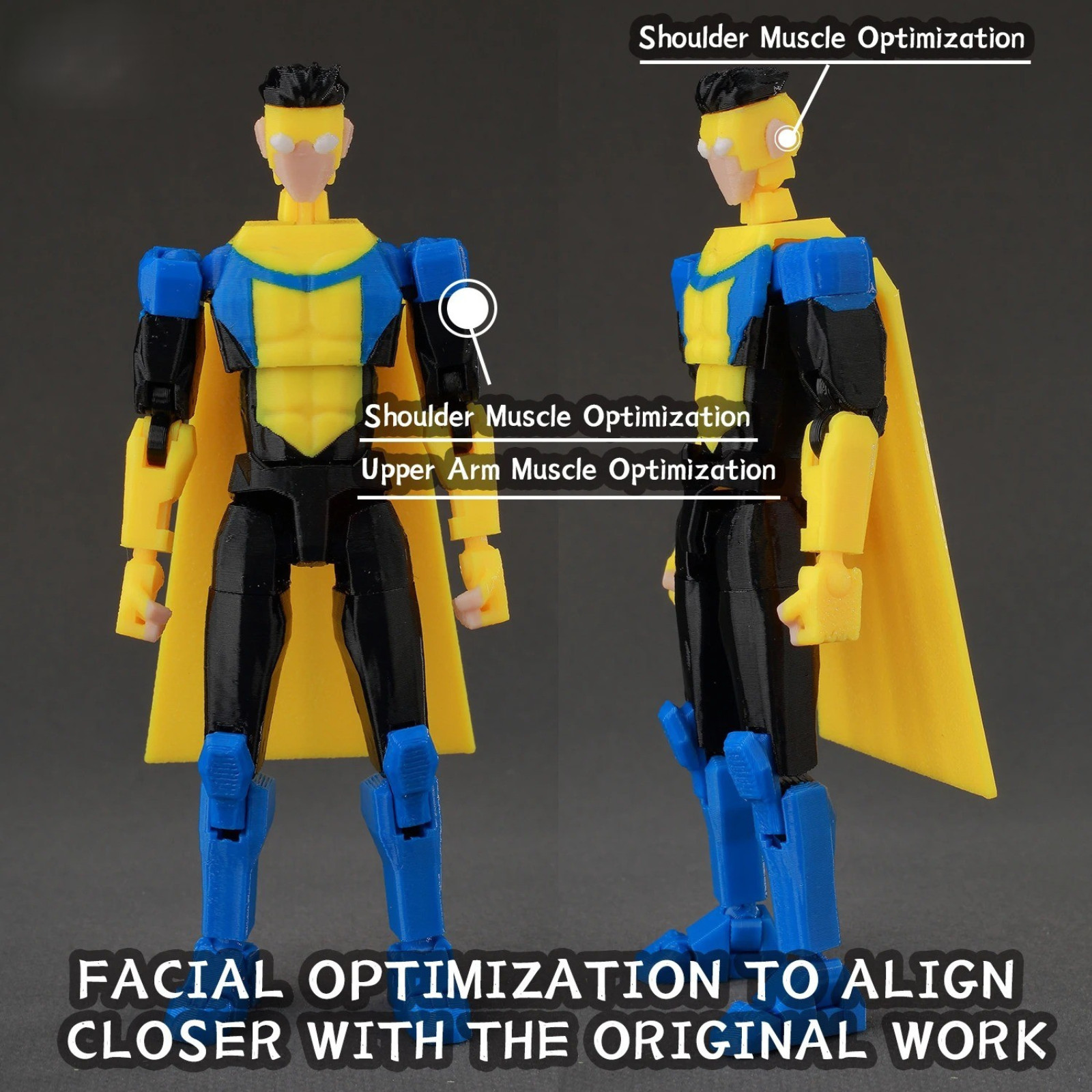 Superhero Team Invincible Boy Heroes Action Figure Multi-Colored Collectible Toy