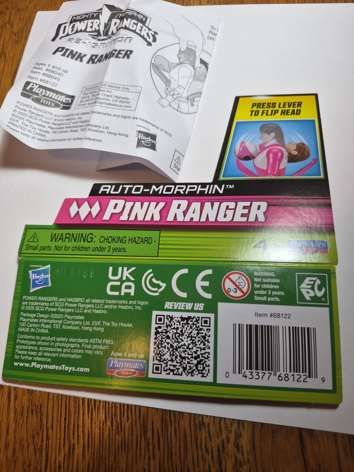 Interactive Auto-Morphin Pink Ranger Toy – Perfect for Pretend Play Adventures