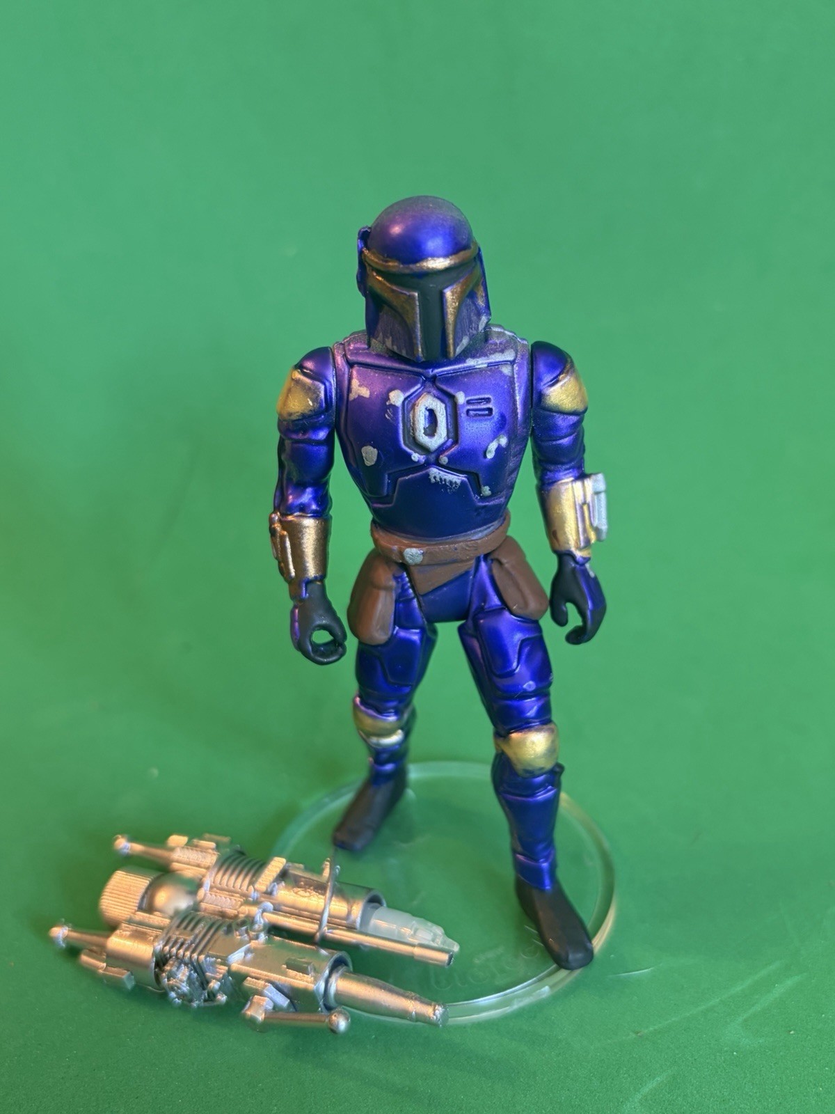 Custom Mandalorian 3.75 Inch With Kenner Style Mini-rig Yy-wing