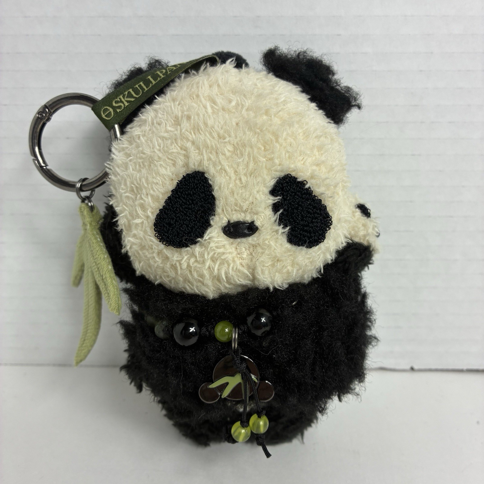 Authentic SKULLPANDA Lazy Panda Plush Doll Pendant W/Taiyaki Food Charm