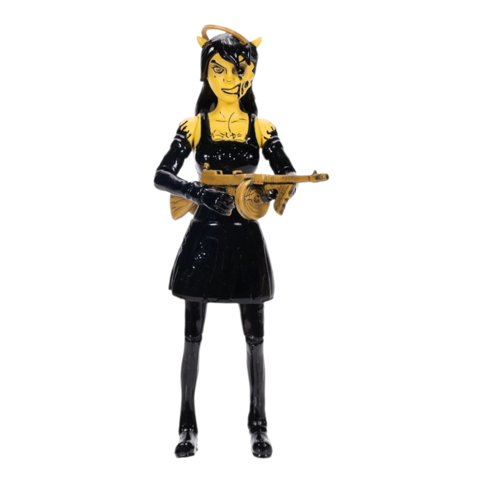 Bendy & The Ink Machine 5&Prime; Twisted Alice Figure with Tommy Gun Black Ages 14+