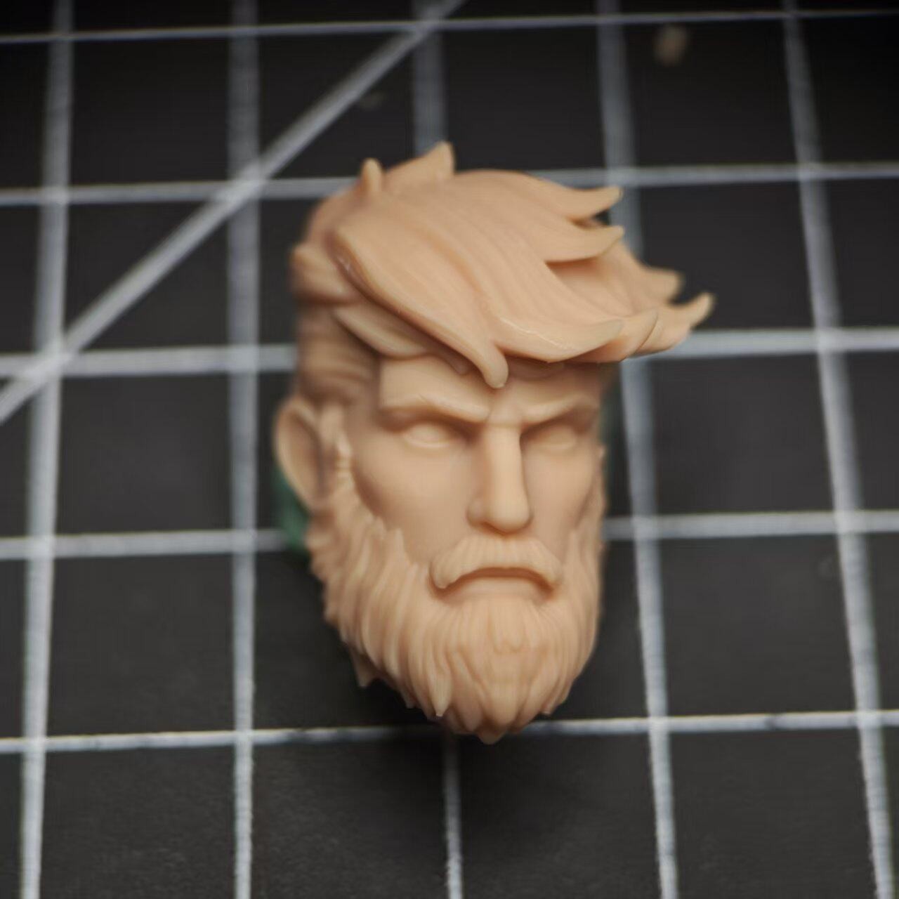 Blank 1/18 1/12 1/10 Fantastic Unpainted Head Sculpt fit 3.75&Prime; 6&Prime; 7&Prime; Figure Toy