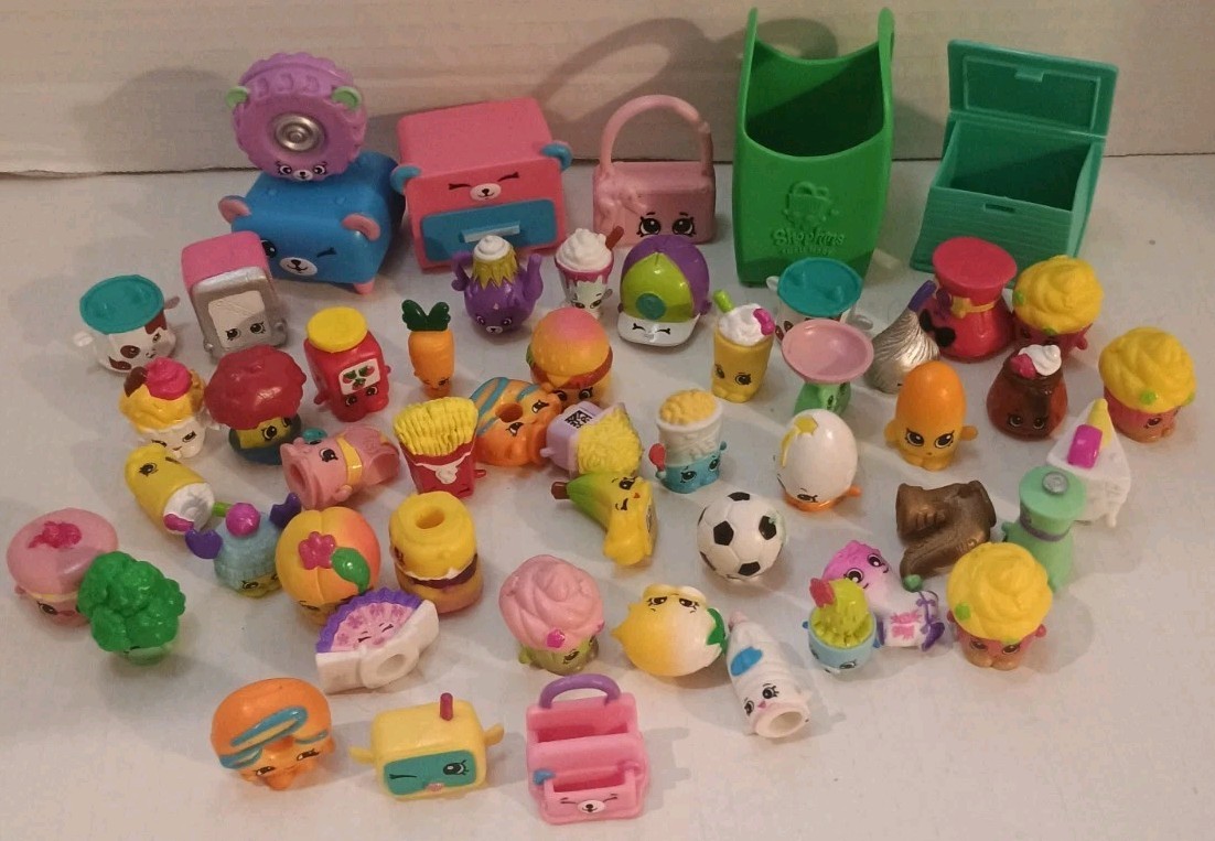 SHOPKINS Lot of close to 50 Figures- Mixed Seasons-Great Condition Lot