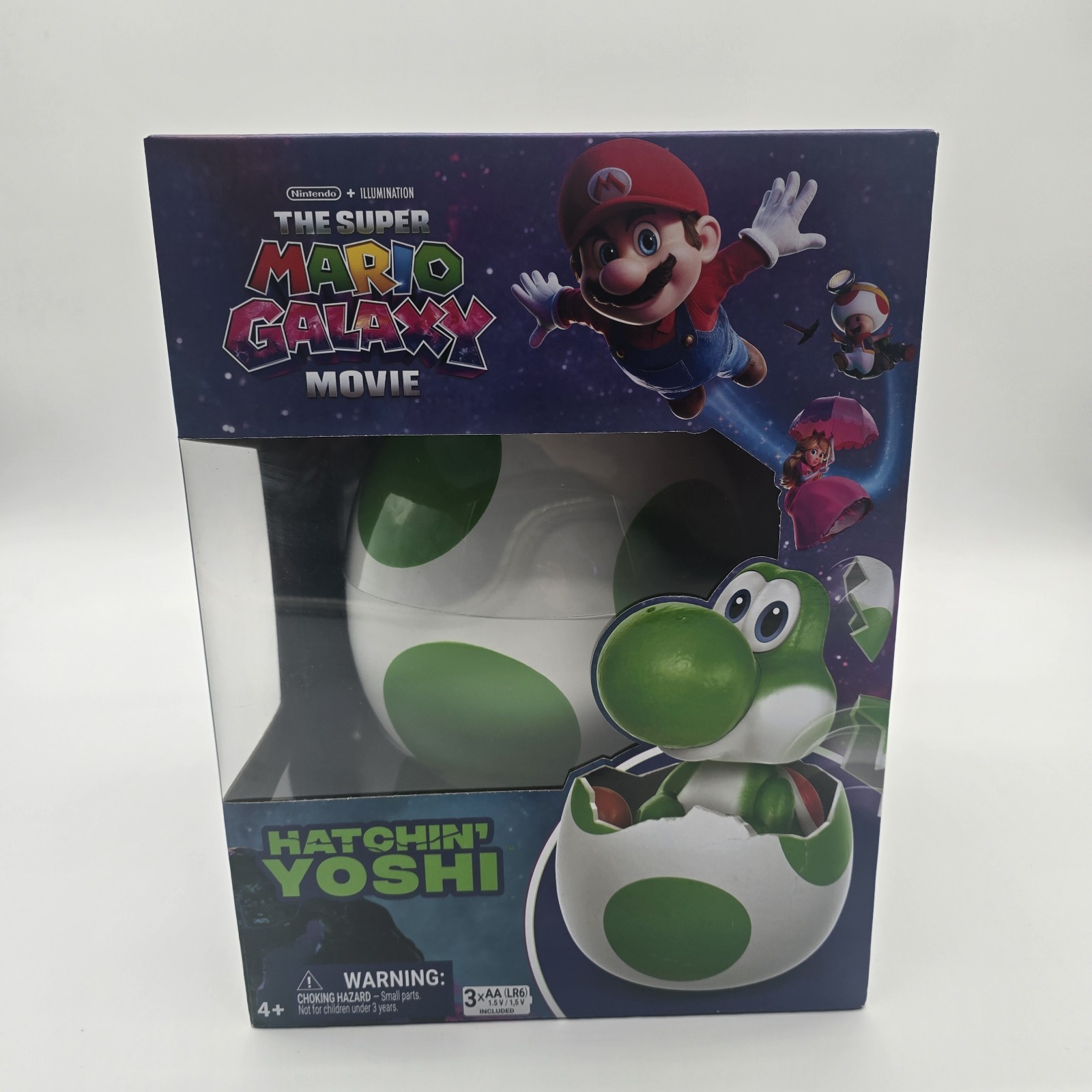 Super Mario Bros Movie Hatchin&rsquo; Yoshi Hatching Egg Interactive Figure NEW