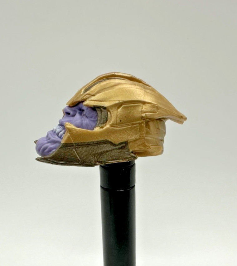 Marvel Legends Armored Thanos Head BAF Build A Figure 6&Prime; 1/2 Scale Custom Fodder