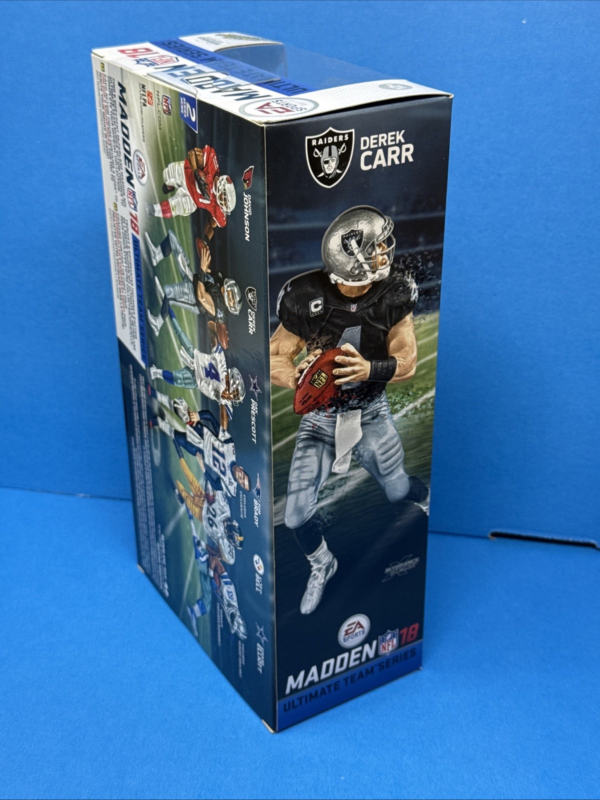 McFarlane NFL Madden 18 Series 2 Derek Carr Oakland Raiders Black Jersey NEW