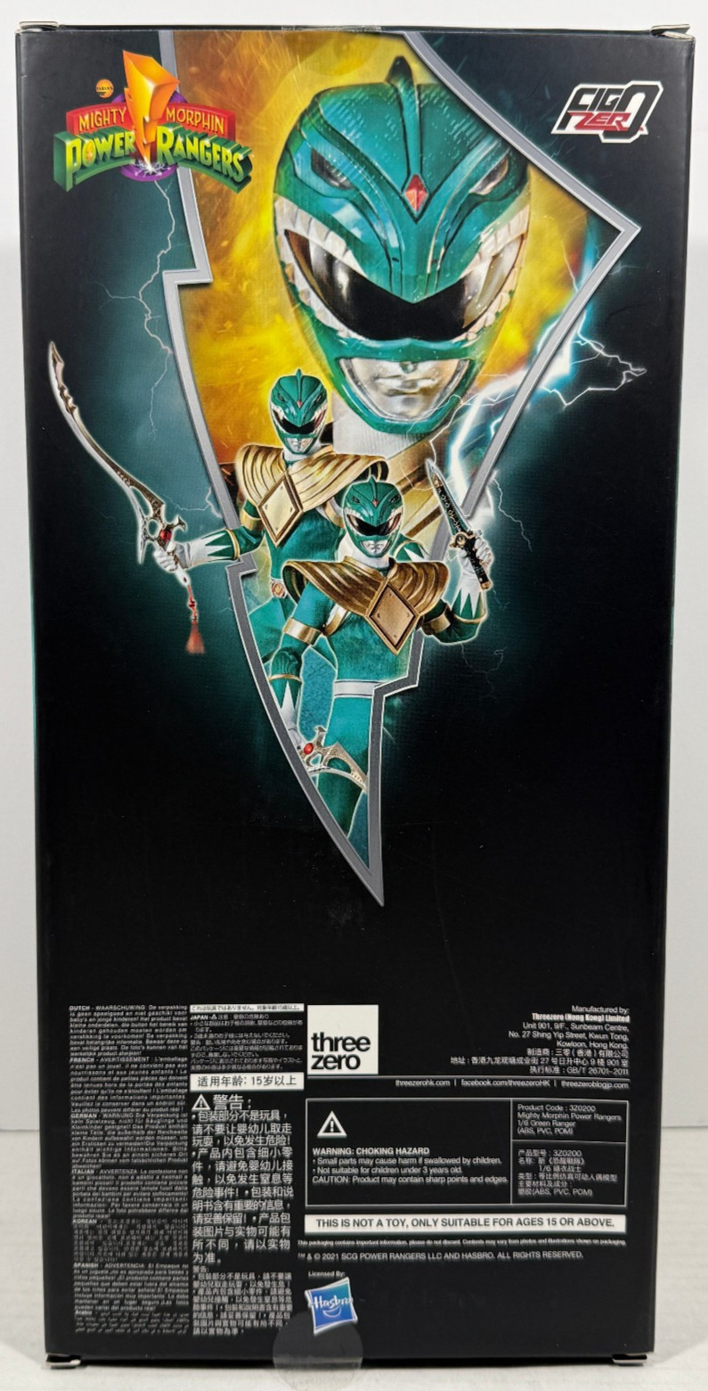Three Zero MMPR Green Ranger 1:6 Mighty Morphin Power Ranger FigZero Figure