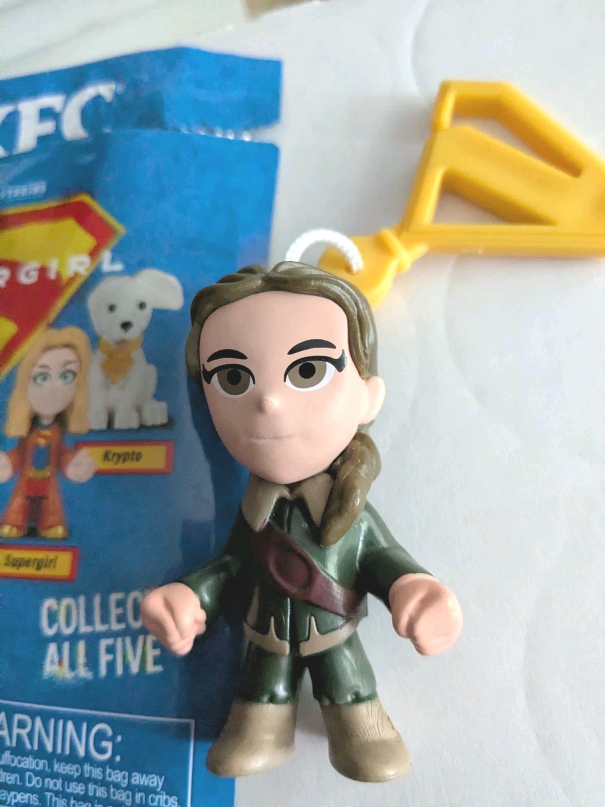 NEW 2026 RUTHYE KFC Exclusive Supergirl Collectible Figure Bag Clip DC Studios