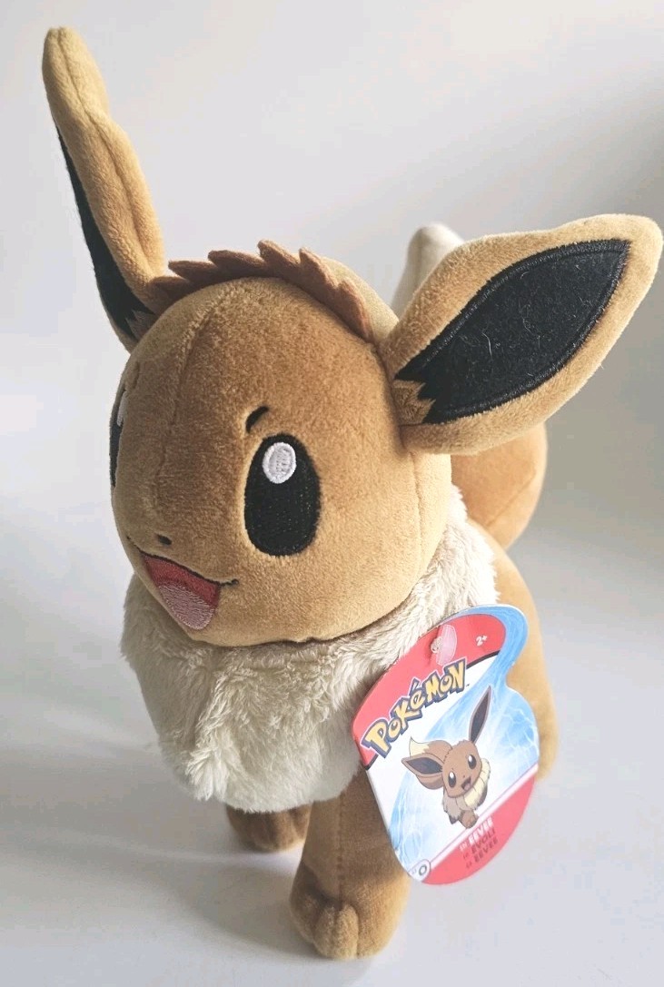 Pokémon WCT Eevee Plush Stuffed Animal Toy Wicked Cool Toys 8&Prime;
