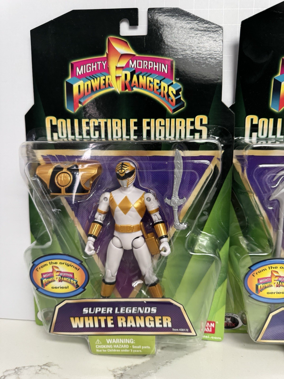 2008 Mighty Morphin Power Rangers WHITE RANGER & Lord ZEDD Super Legends Bandai
