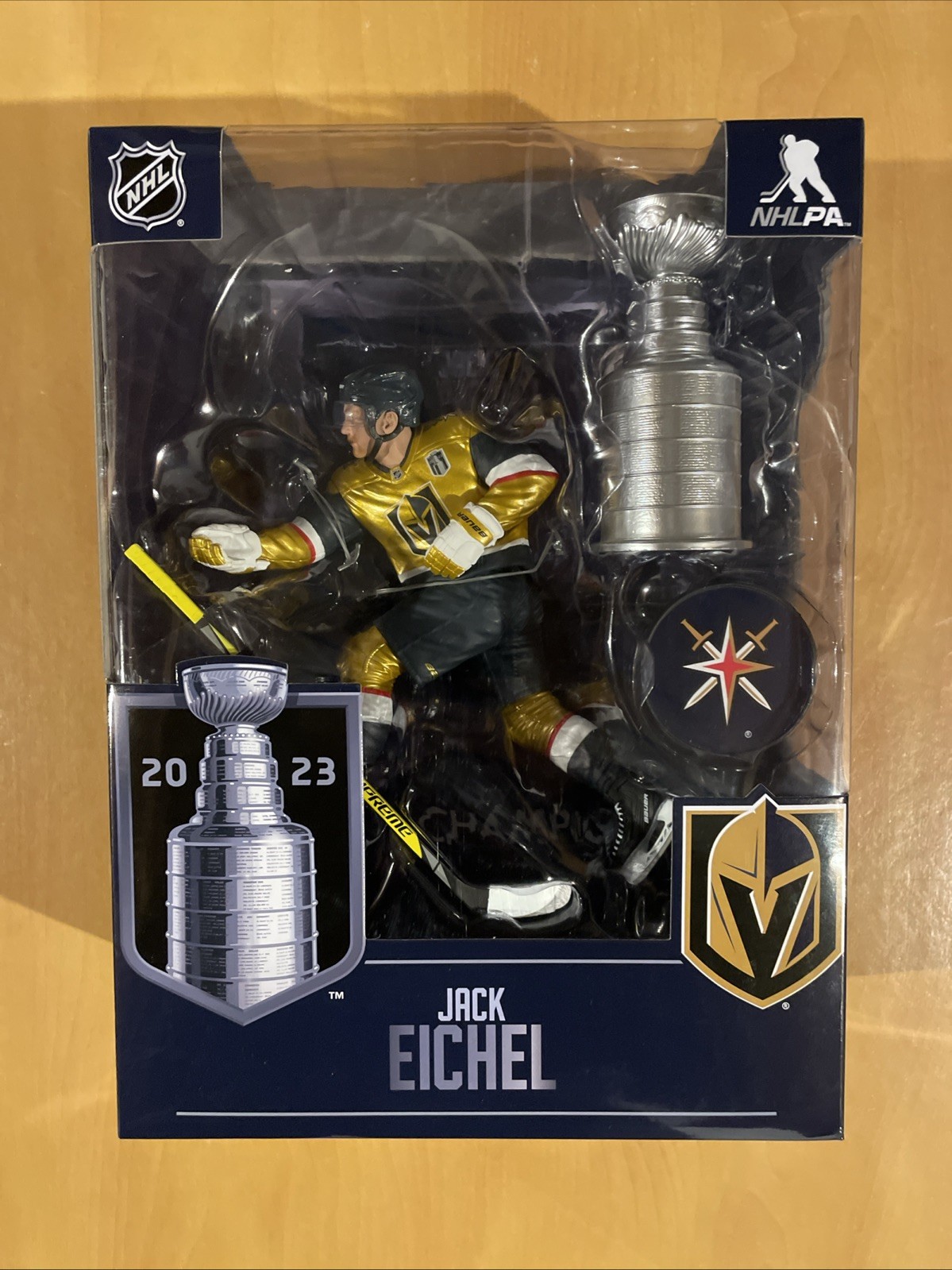 NHL Series Stanley Cup Champions Jack Eichel Vegas Knights McFarlane Toys