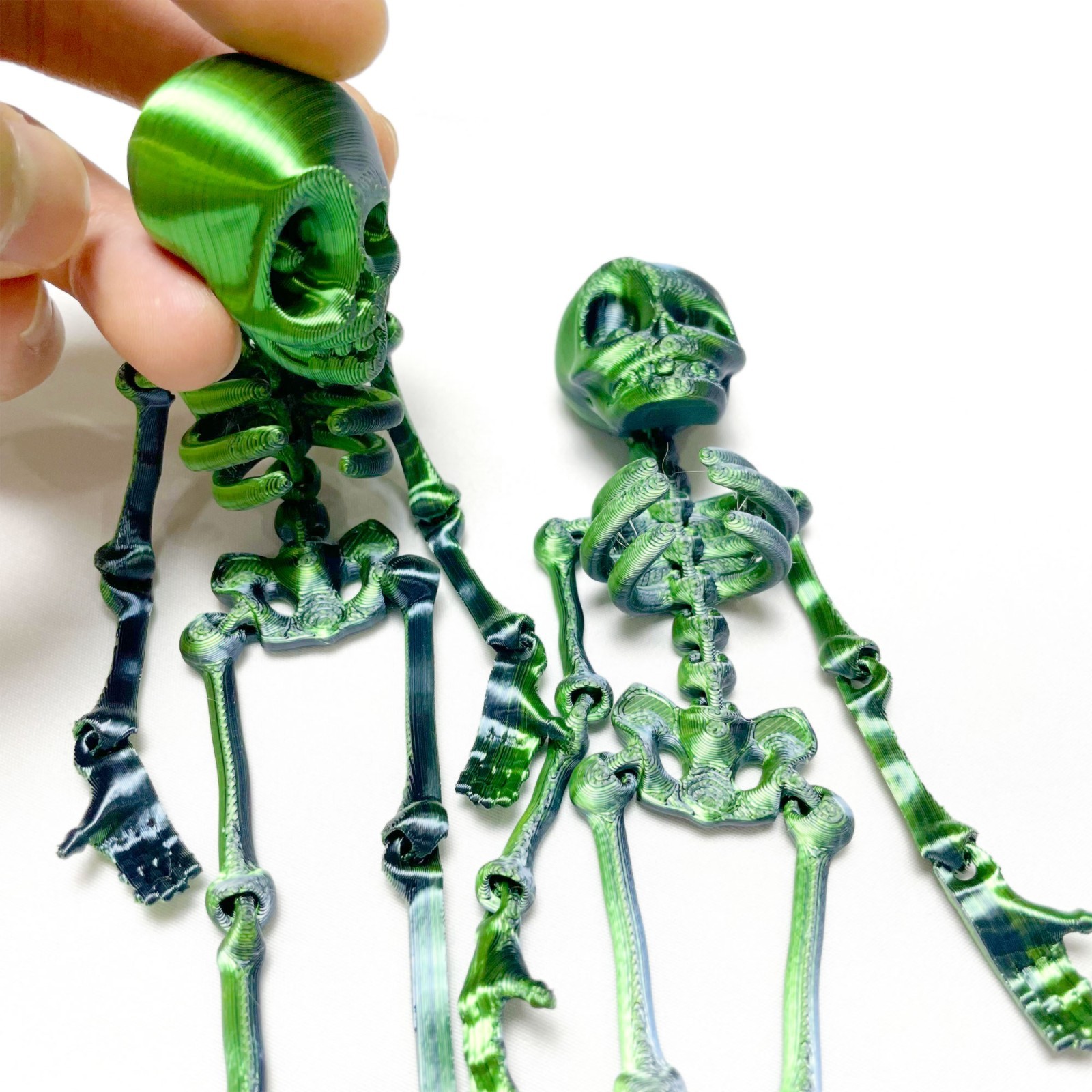 2PCS 3D Printed Skeleton Man Model,Articulated Animals figure,Toys Home Decor