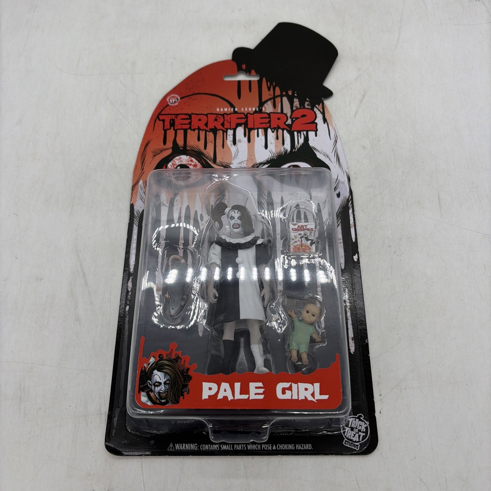 TERRIFIER 2 II PALE GIRL ACTION FIGURE TRICK OR TREAT STUDIOS DAMIEN LEONE NEW