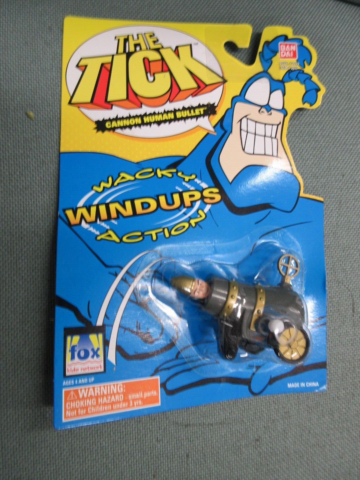 Bandai The Tick Wacky Windups Action Cannon Human Bullet Sealed New 1995