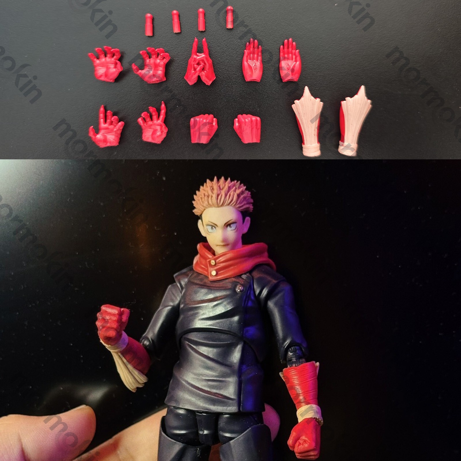 For 6&Prime; SHF Itadori Yuji Body 1/12 Jujutsu Kaisen Hand Accessories（No Figure）