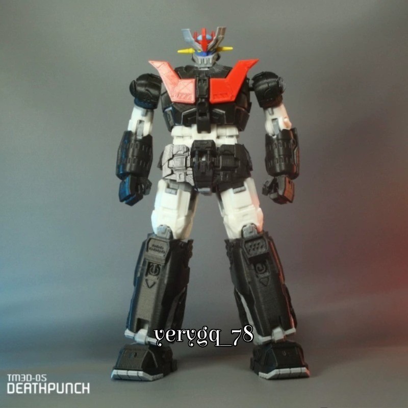 Mazinger Z Deathpunch 3D Print Model Kit 13&Prime; Action Figure Customizable Toy Gift