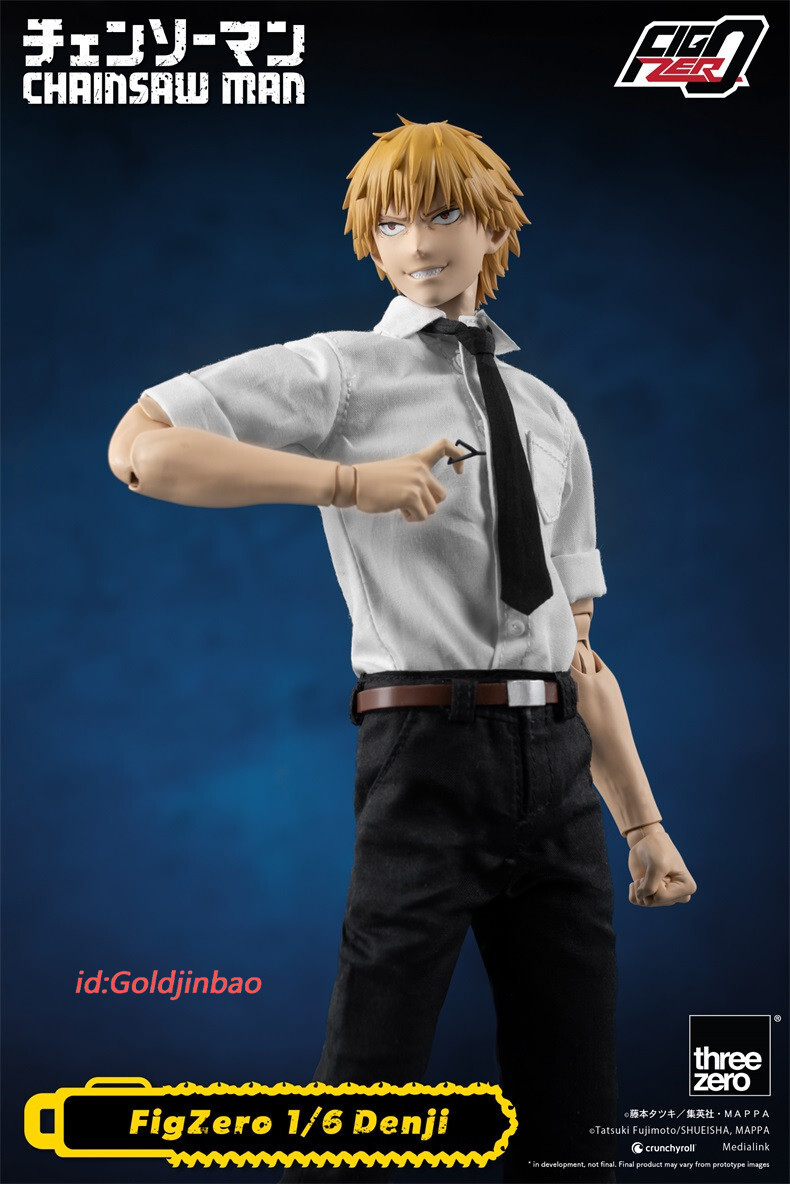 3A threezero Chainsaw Man Denji 1/6 Action Figure Model In Stock H29.5cm Anime