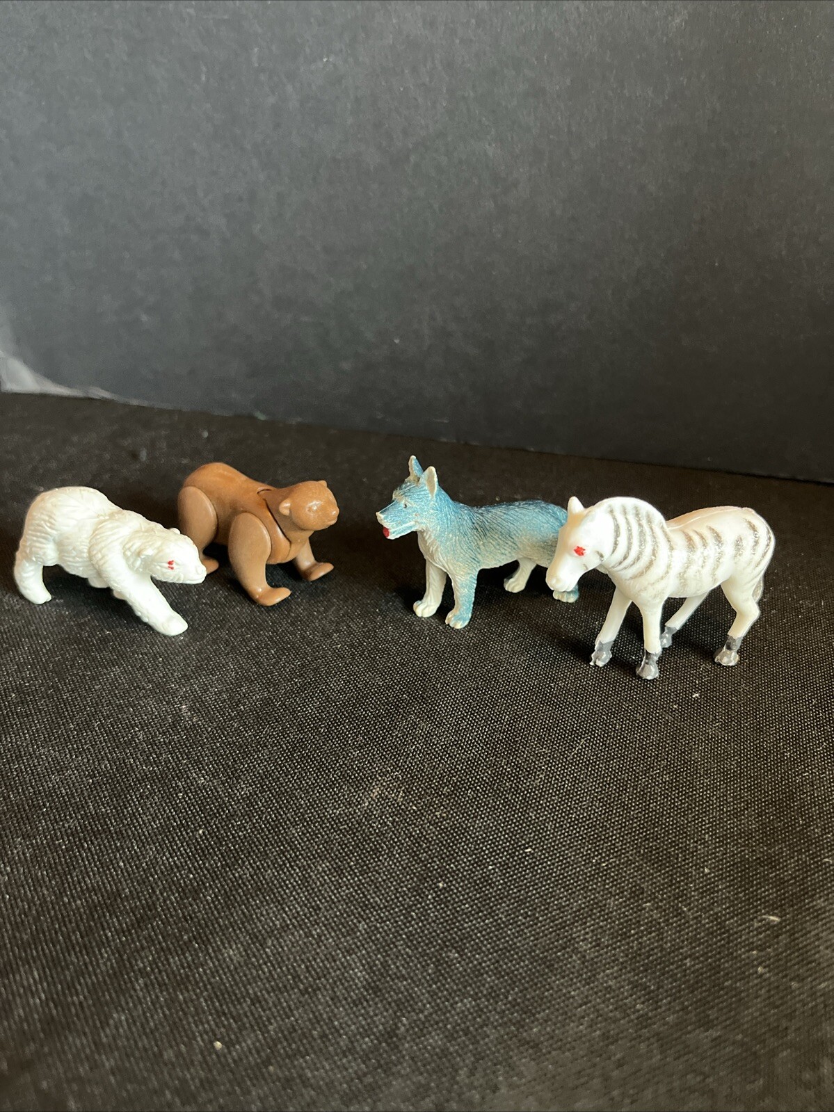A Lot of 4 Mini 1 in Wild Animal Plastic Figurines
