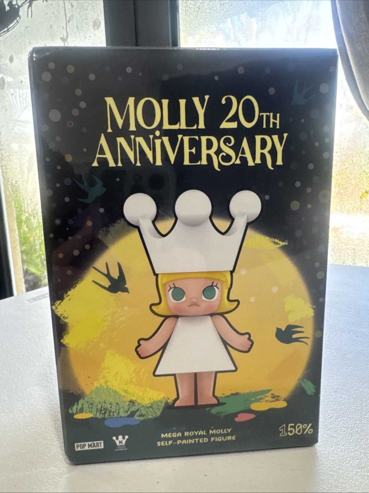 Authentic Mega Royal Molly 150% 20th Anniversary Self Painted Figure & Paint Set