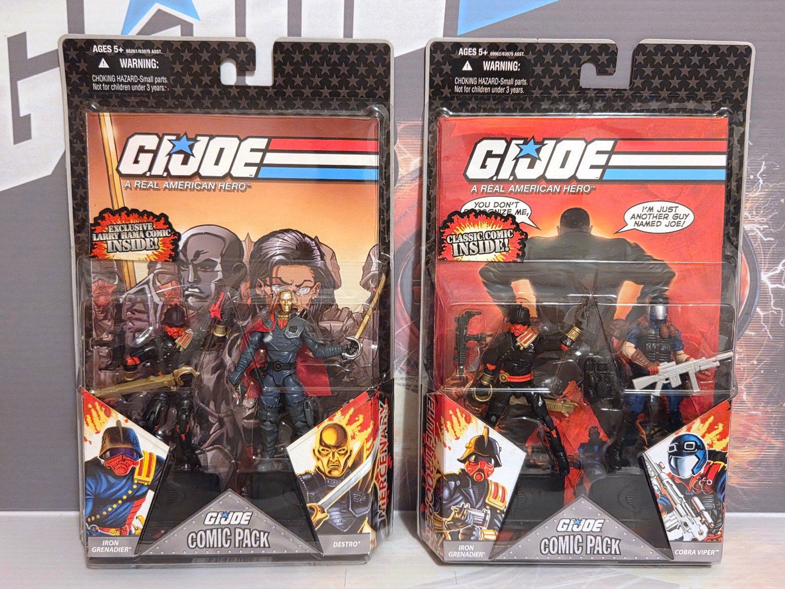 2008 GI Joe Comic Book 2 Packs – Set #7 & Set #86
