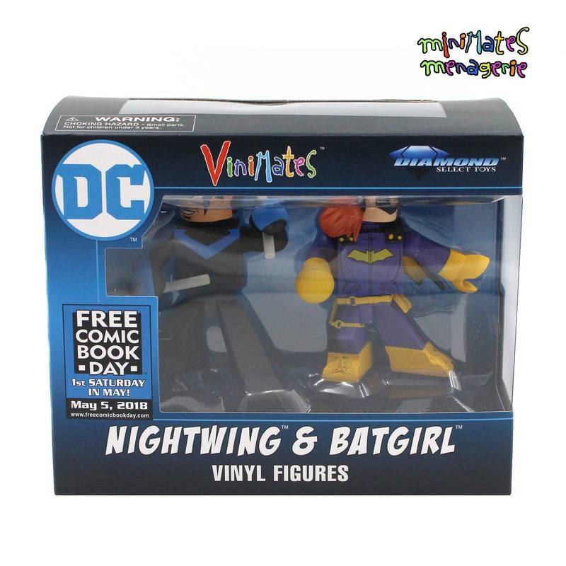 Vinimates DC Comics Nightwing & Batgirl FCBD Exclusive Vinyl Figures