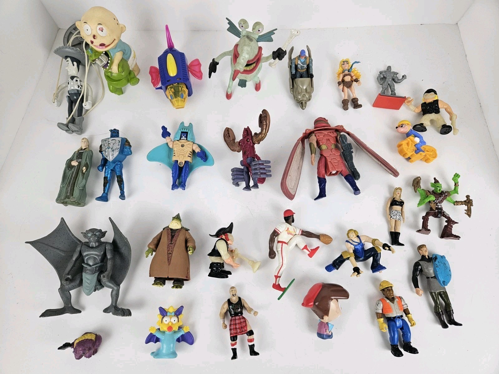 Large Lot of Misc. Vintage 1990&rsquo;s Action Figure Toys