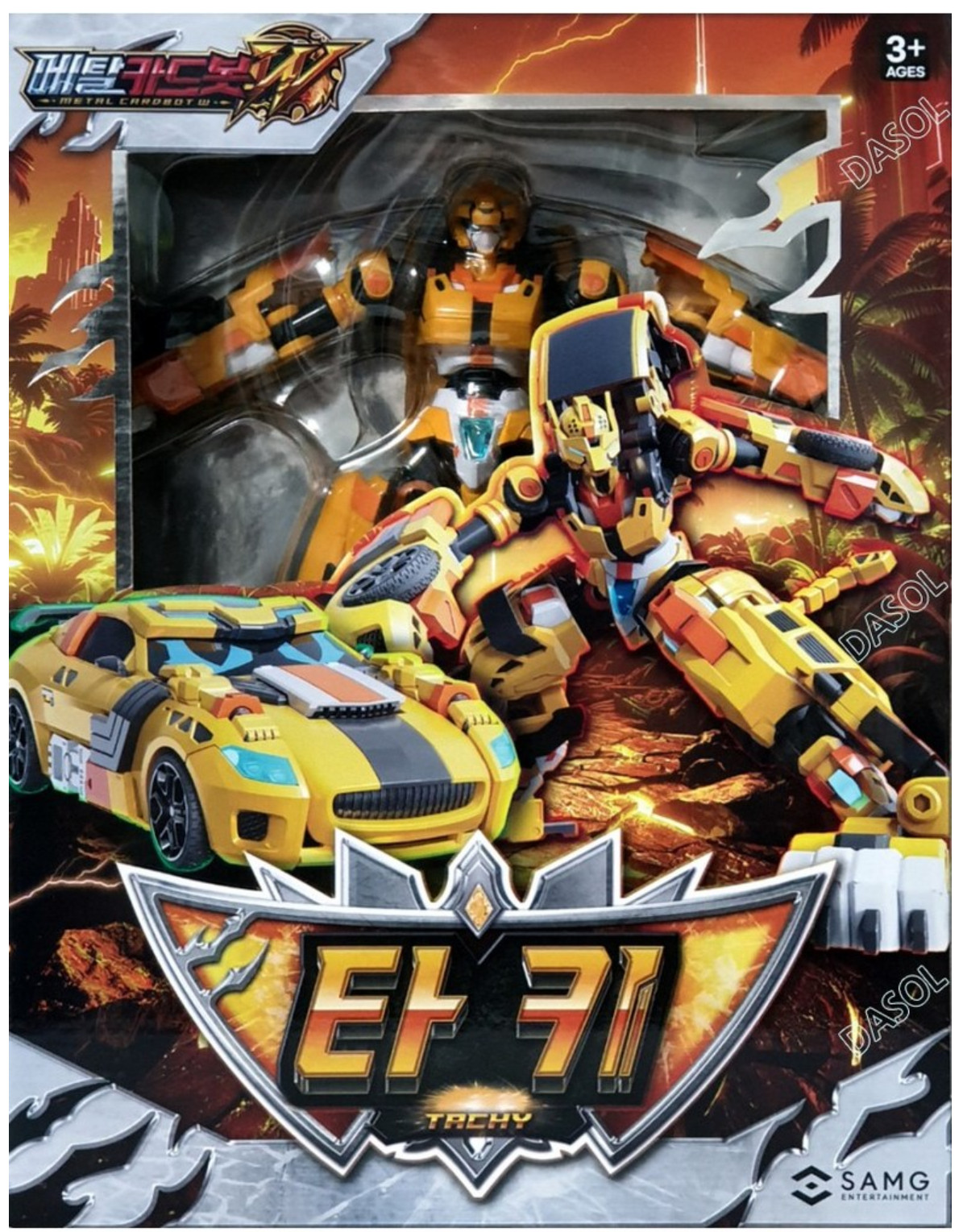 Metal Cardbot S TACHY Transforming Robot Car Action Figure SAMG Animation Toy