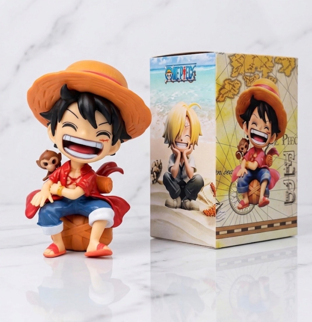 One Piece Luffy Figure with Monkey D. Luffy 13cm Anime Collectible New with Box