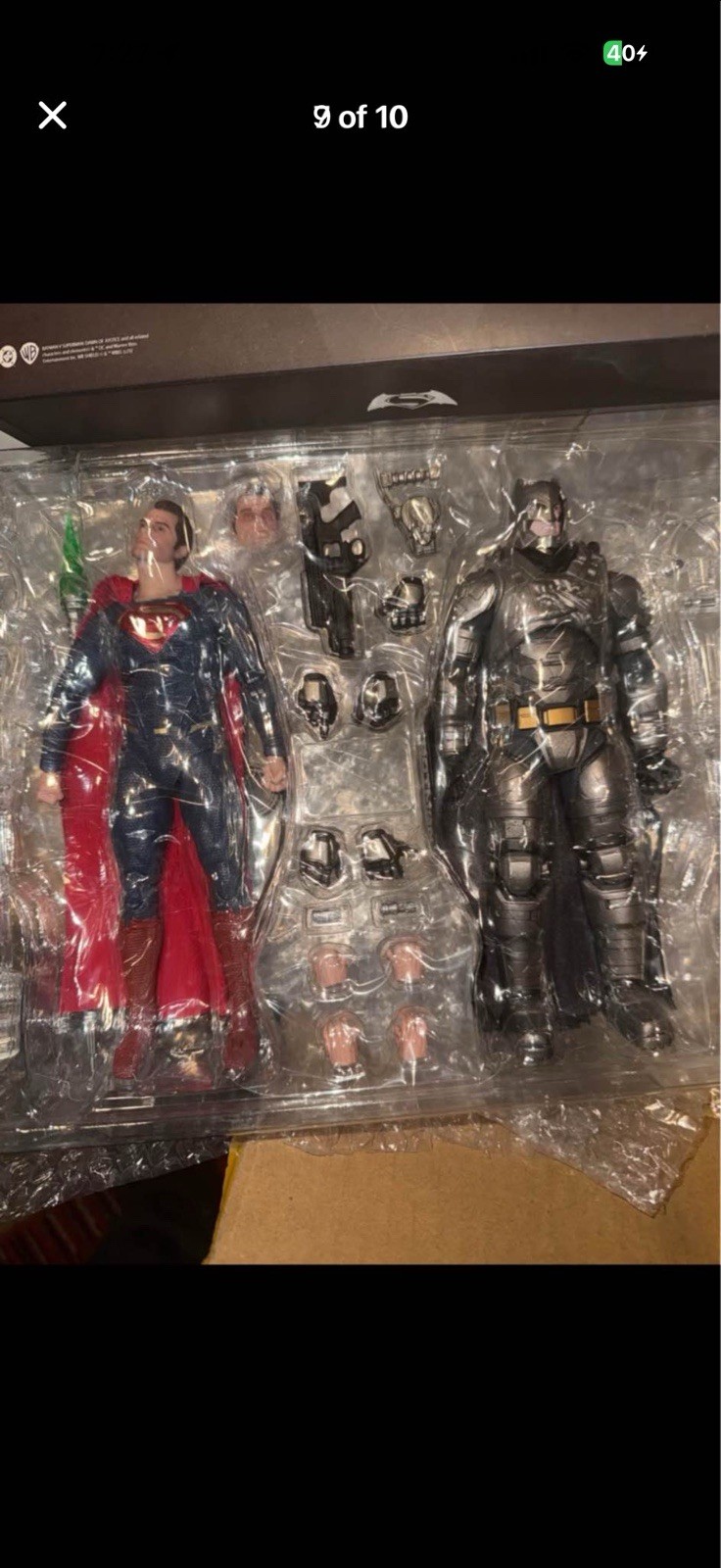 FondJoy Batman v Superman Batman & Superman 1:9 Action Figure Set w/ Hands