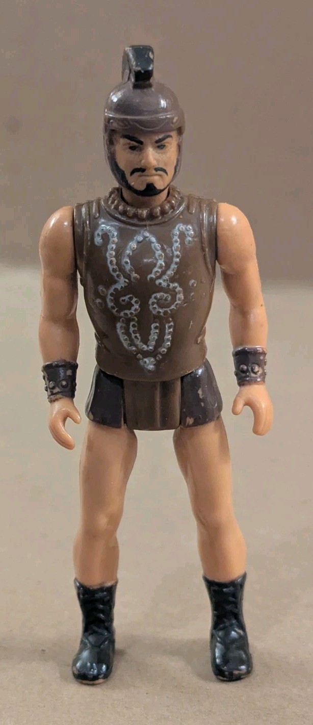 Vintage 1980 Clash of the Titans Thallo Captain of the Guard Figure Mattel 3.75