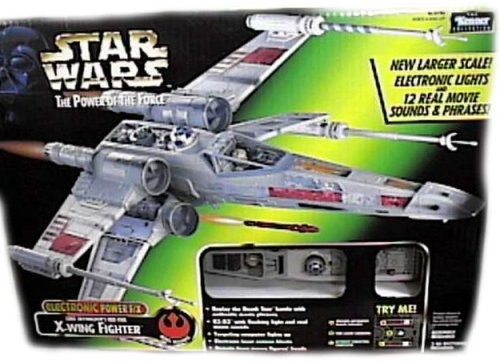 Star Wars Power of the Force POTF Vehicles X-Wing Fx Electronic