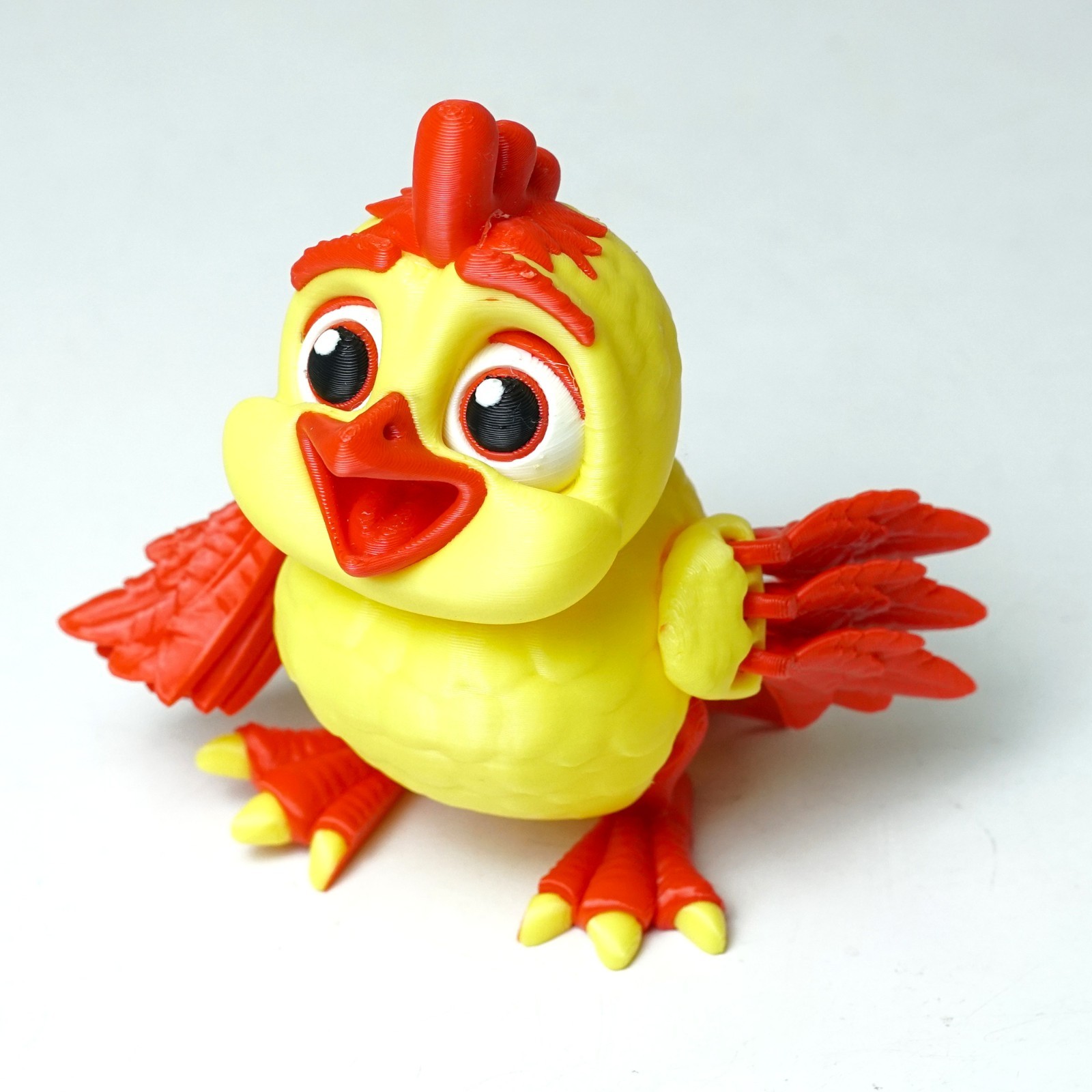 4inch 3D Printed Chicken Model,Articulated Animals figure,Fidget Toys Home Decor