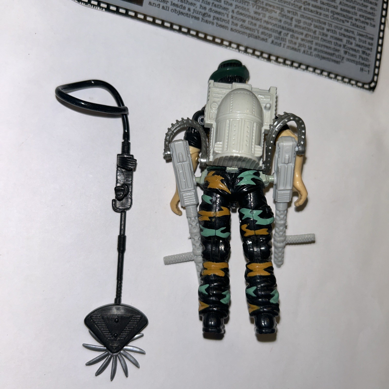 G.I. Joe 1990 Pathfinder Complete Action Figure Hasbro Tight File Card AW