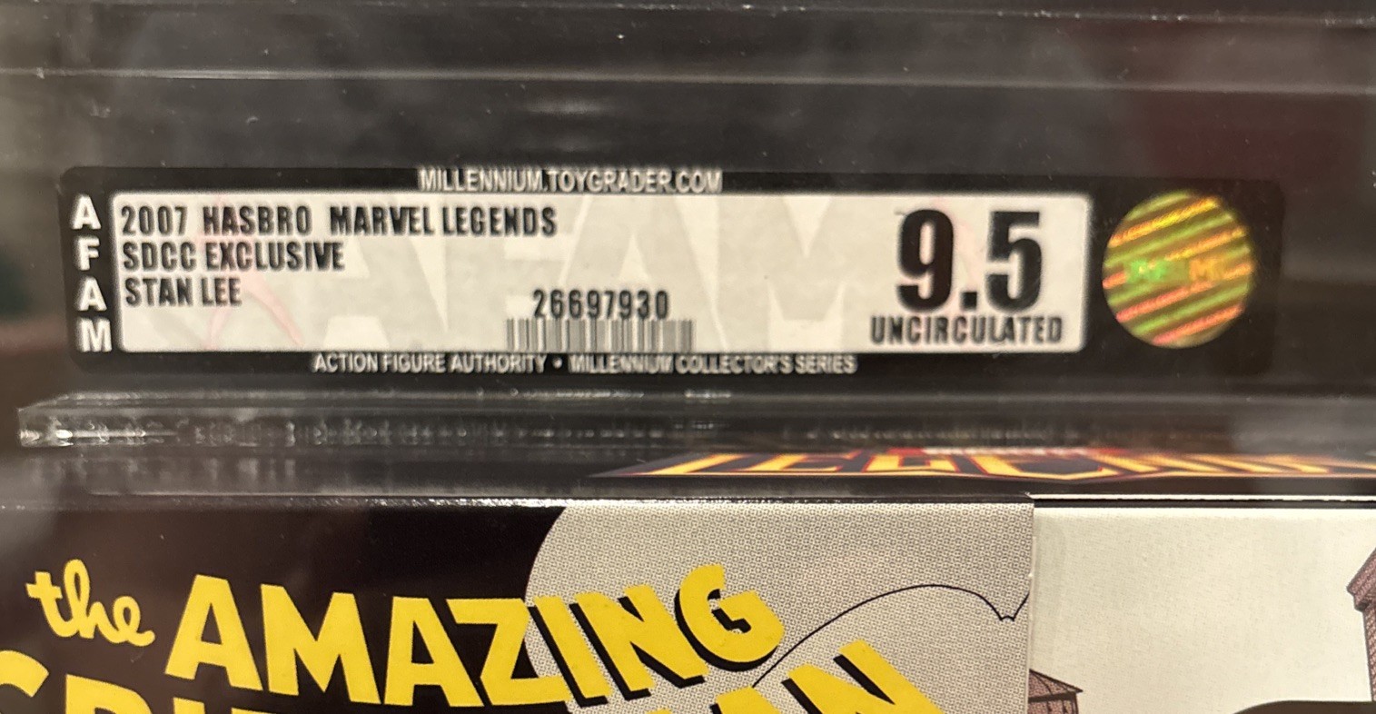 2007 Marvel Legends Stan Lee SDCC Exclusive Hasbro AFA 9.5