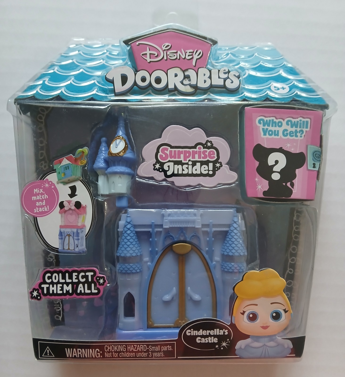 2022 Disney Doorables Mix, Match And Stack Cinderellas Castle Set NISB