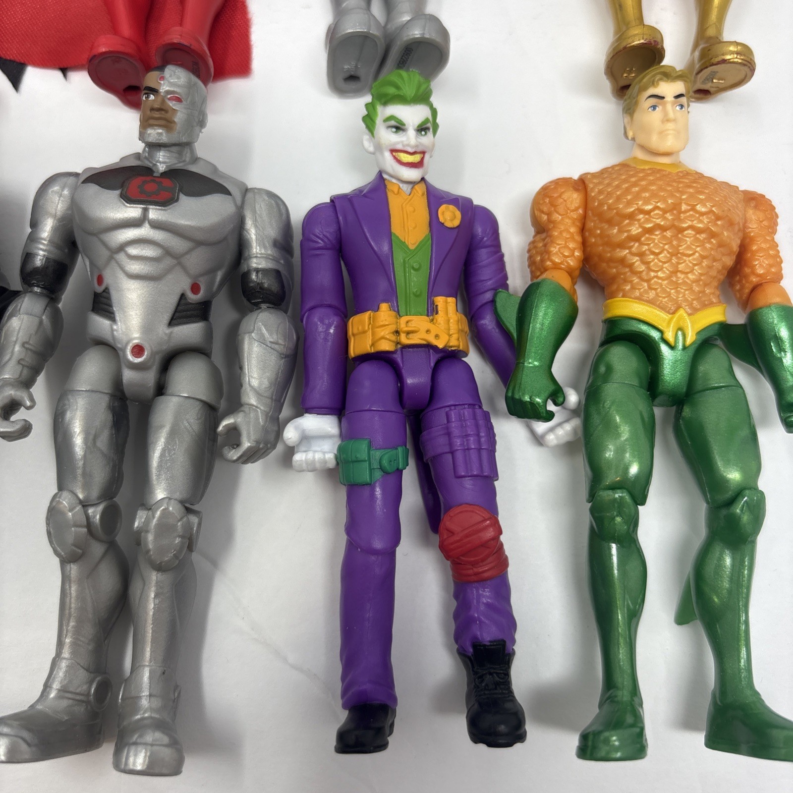 DC Comics Justice League 4&Prime; Spin Master Action Figures Lot of 6 Batman Cyborg