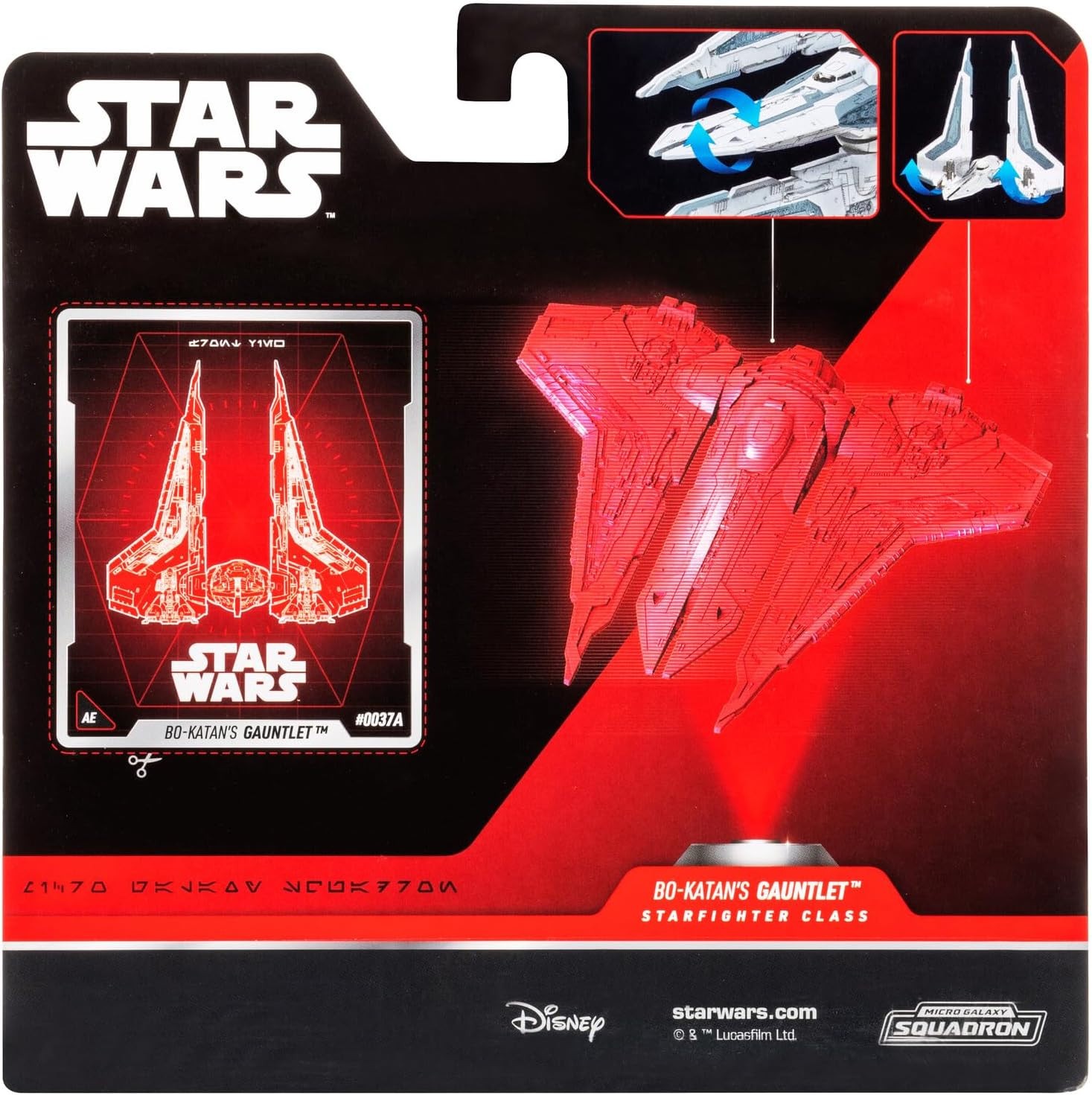 S06 #0037A Star Wars Micro Galaxy Squadron Bo-Katan’s Gauntlet Fighter