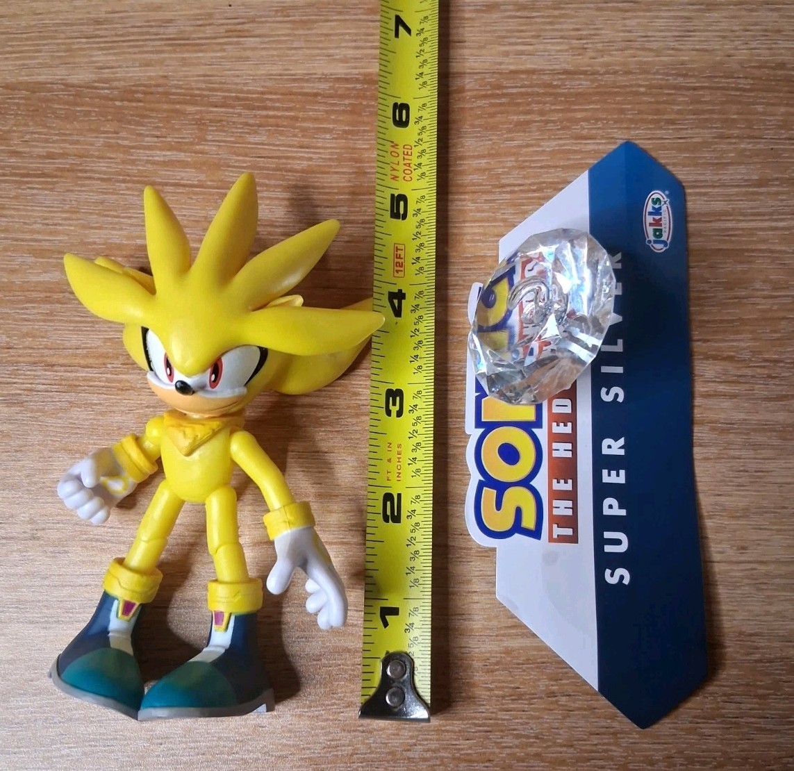 Sonic the Hedgehog SUPER SILVER 4&Prime; Figure Emerald Jakks Pacific