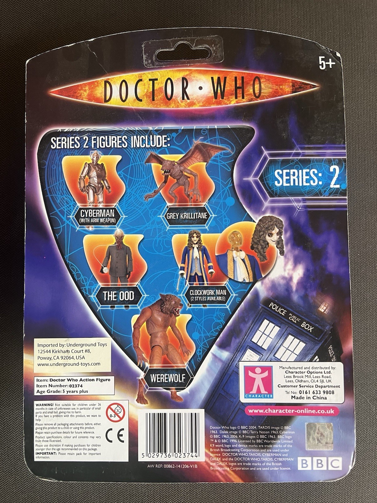 Doctor Who Character Options Clockwork Man Blue 5&Prime; Action Figure